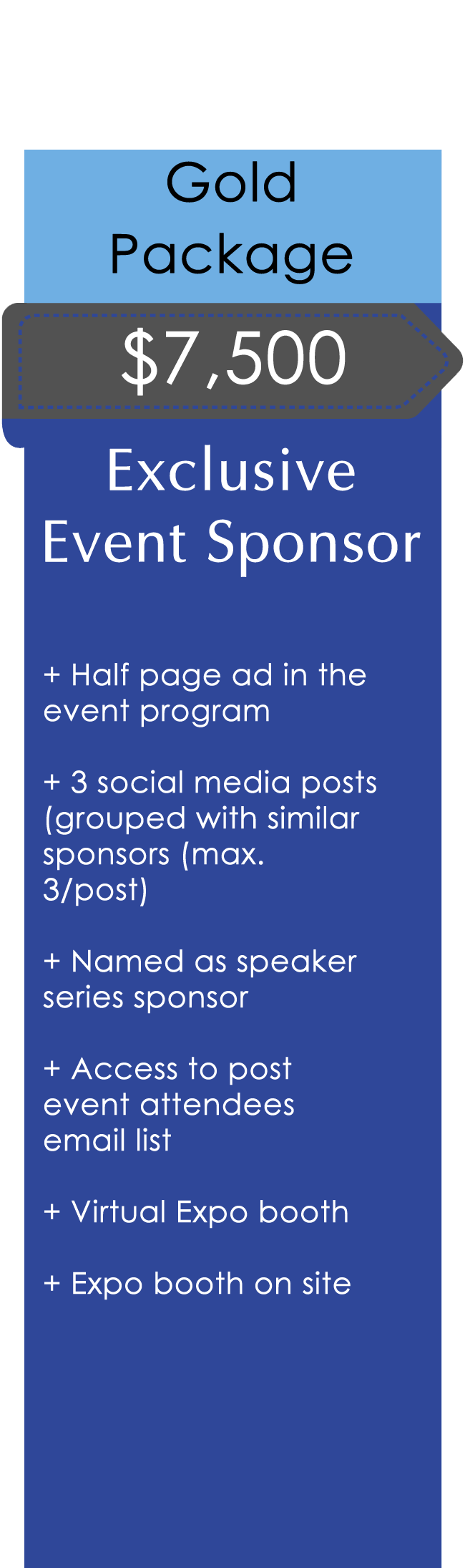 Sponsorship Plan 4 - VIP Package