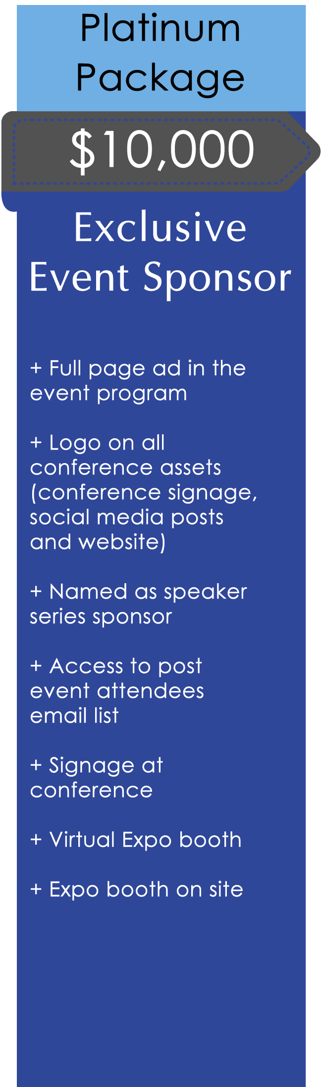 Sponsorship Plan 5 - Platinum Package